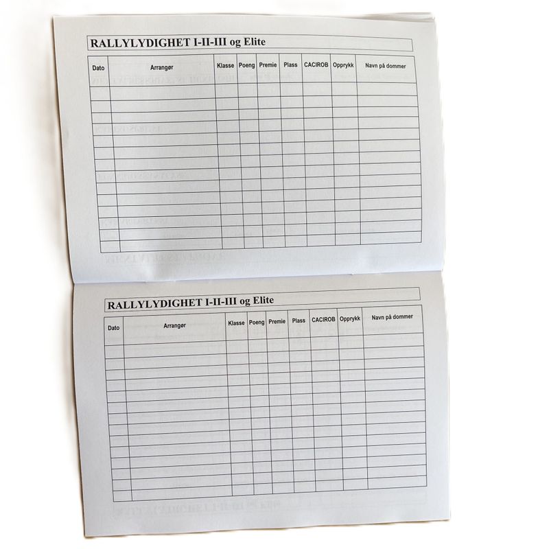 Resultatbok -til eget bruk